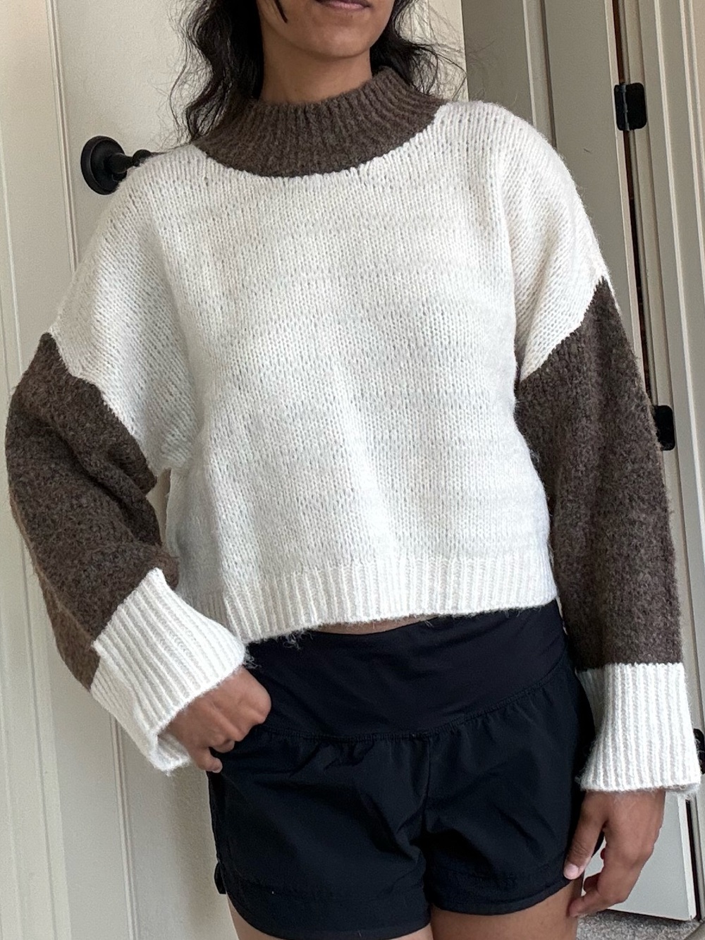 VRG GRL Cozy Colorblock Sweater